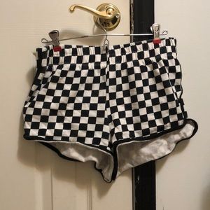 Pair of checkered shorts from forever 21